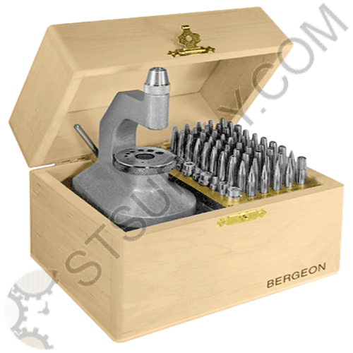 Staking Tool Set Of 50 Punches & 10 Stakes Bergeon 15285-B New - HS762