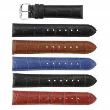 Padded Alligator Grain Genuine Leather Band