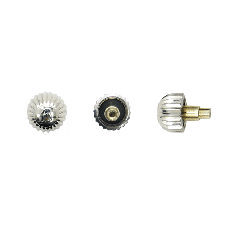 BREITLING SYTLE WHITE PUSH SCREW DOWN CROWN 4.7MM TAP 10